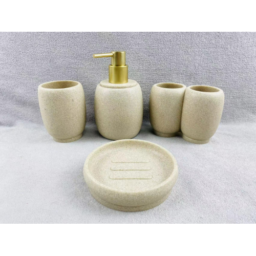 Newly yellow bathroom accessories set