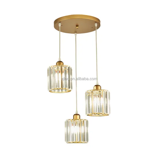 Modern Crystal Pendant Light: Nordic Copper Bedside Decorative Lighting - Minimalism Gold Hanging Lights for Kitchen and Hallway - IN0248