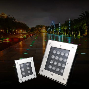 IP65 Lumière de passerelle insensée - 4W DC12V carré en retrait du chemin de jardin extérieur