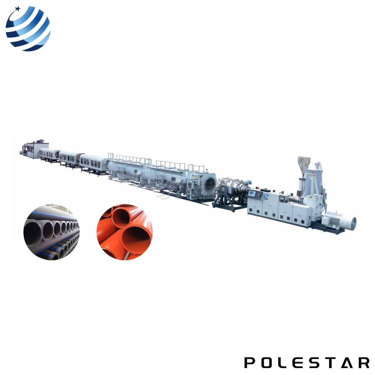 HDPE Water Gas Electric Pipe Production Line