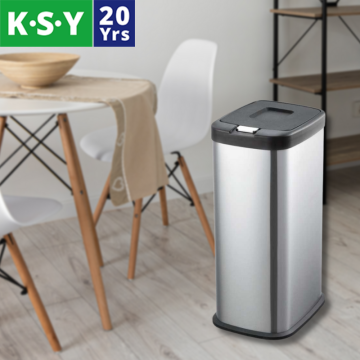 Touch Bin: Easy Press Garbage Can for Waste Recycling