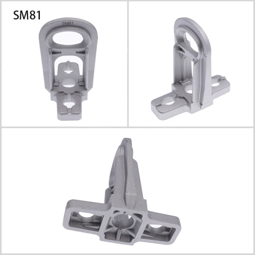 Overhead line power fitting steel iron anchoring bracket Optical Aluminum Alloy Mounting Universal Pole Bracket