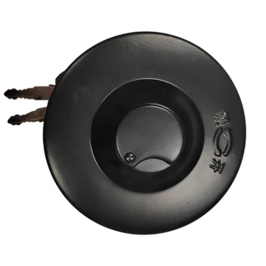 Locking Fuel Tank Cap 1103C-010: Basic Iron Construction for Secure Vehicle Refueling