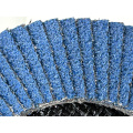 Disco flap de zircônia azul para acabamento de solda