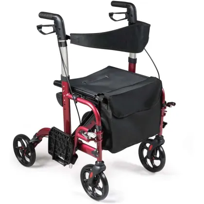 2 in 1 Folding Rollator Walkers for Elderly