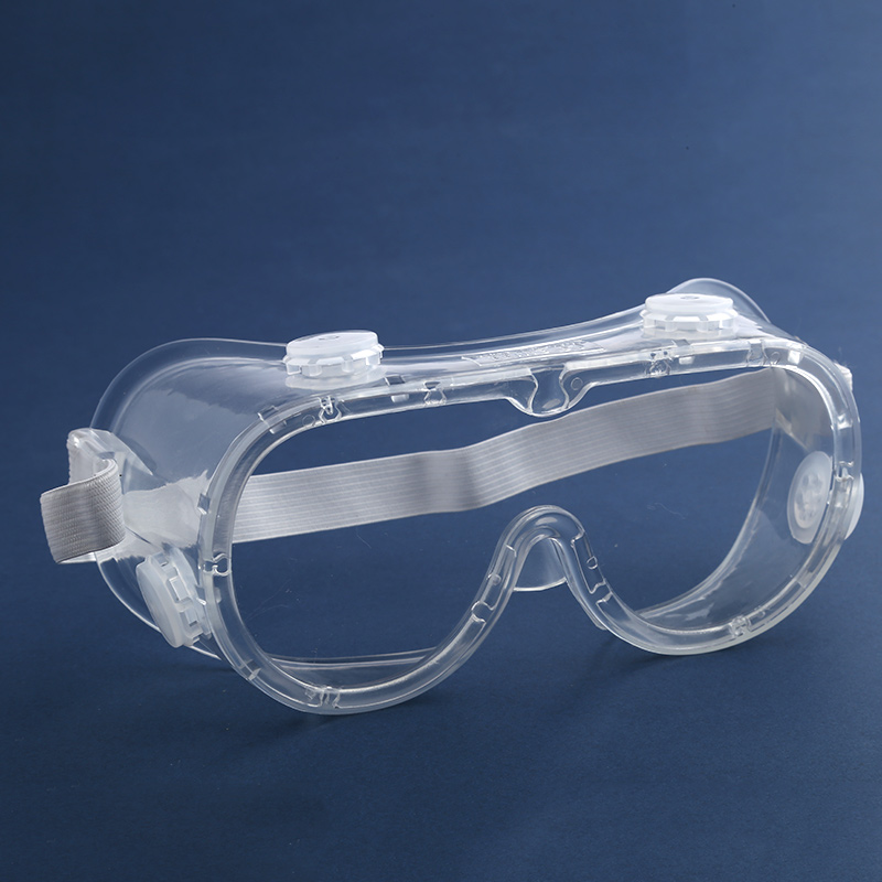 Fully transparent safety goggles