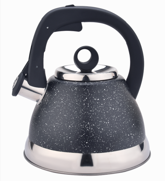 Black Marble Coating Tea Kettle Fh 484