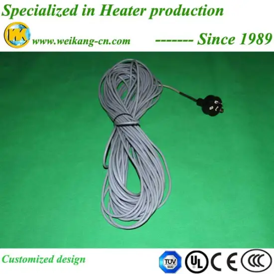 Silicone rubber plant heating cable with CE