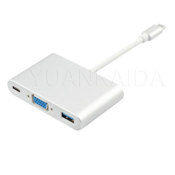 USB3.0 Tipo-C Adaptador Femenino con VGA