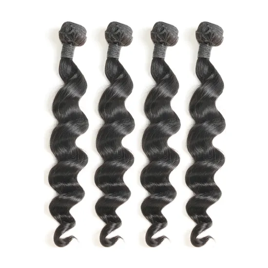 Cheap Brazilian Loose Wave Hair Weave Bulk Bundles, CuticalAligned Loose Wave Hair Extensions Brazilian hair in Brazil