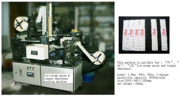 Tongue depressor,spatula,blade machine