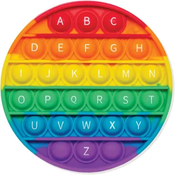 Unisex Round and Square Silicone Relief Pop Fidget Sensory Toys: Intelligent Stress Relief Tool