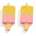 Dégradé de couleur glace-lolly résine Cabochon Flatback Popsicle pendentif breloques avec accessoire de boucle d&#39;oreille à crochet