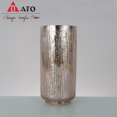 Vaso de vidro vintage de vaso hidropônico seco de vidro vintage