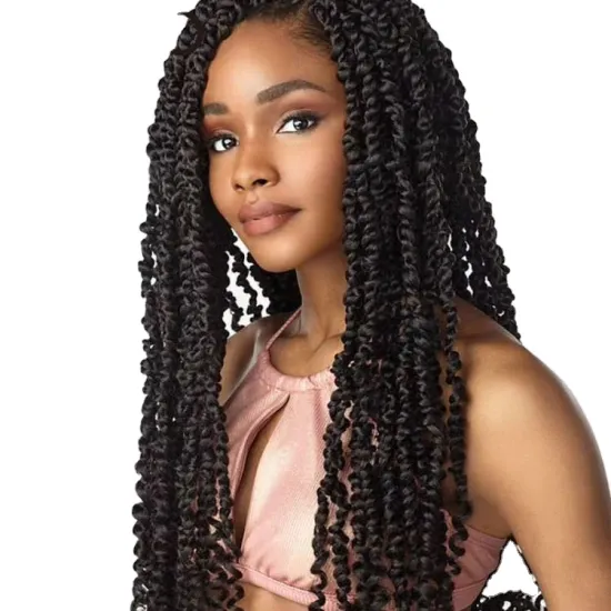 Kinky Curly Spring Twist Crochet Braid Hair 11/16strands/pack synthetic braiding hair for African Women Passion Twist Hair