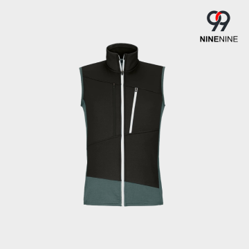 Stretch fleece stativ krage herrväst