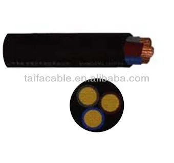 Double Sheathed Round 3 core PVC pump cable