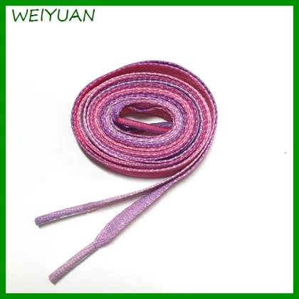 Free samples flat custom flat change color shoelace