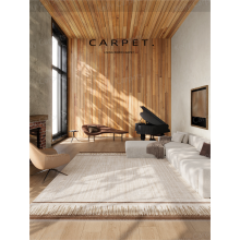 Японский минималистский ковер в гостиной - грязный