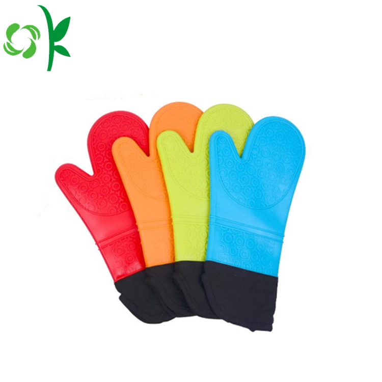 Silicone Chrstmas Oven Mitts Cooking Gloves Thick