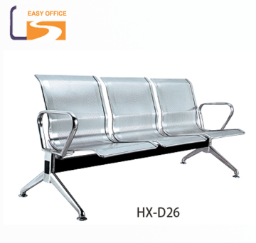 High quality chrome steel cheap waiting room chairs