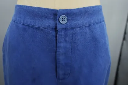 New Women Casual High Waist Solid Button Shorts