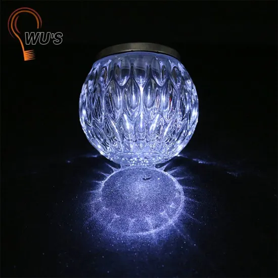 Best price factory supply solar garden glass light