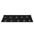 Black and white shingle stone colored roofing tile