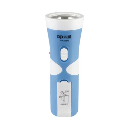 1W Mini Rechargeable LED DP Flashlight LED DP torch with Emergency light