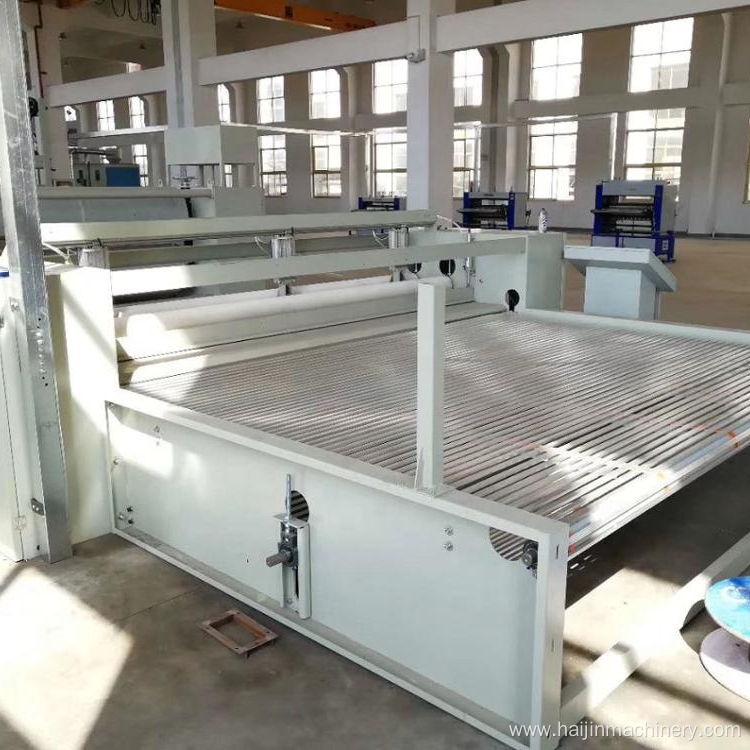 production line of cutting and covering machine