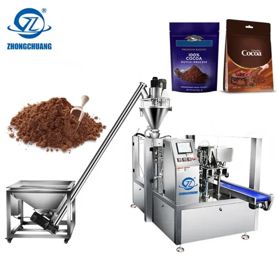 Automatic Packing Machine for Bulk Flour and Powder Products with Zipper Pouch Packaging