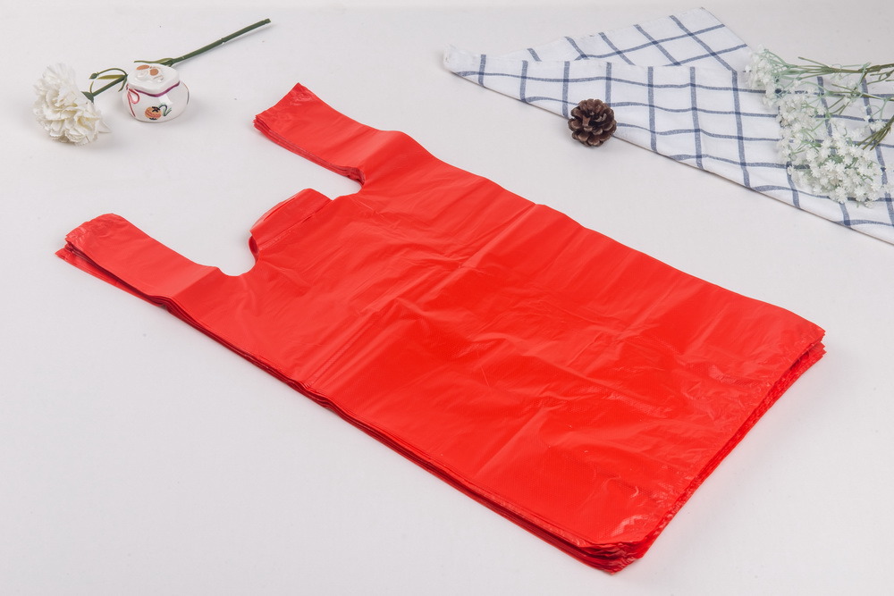 Custom T-Shirt Carrier Hand Plastic Bag Shopping Bag