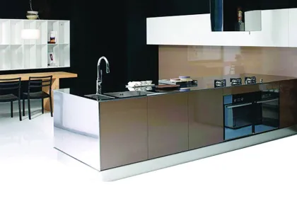 Stainless steel integral cabinet