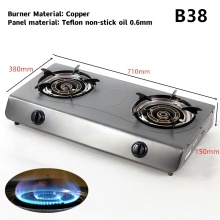 Gas Stove Hai đầu đốt Bàn Top Gas