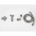 Single Handles Toilet Set Kit 304-Stainless-Steel Toilet Bidet Set Kit With Button Sprayer Supplier