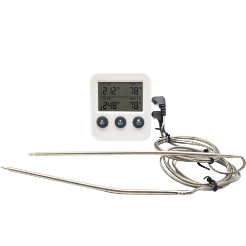 dual probe instant read meat thermometer for grilling