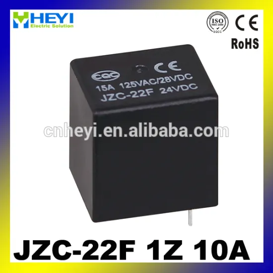JZC-22F 12VDC 24VDC 10A Miniature Relay PCB Relay