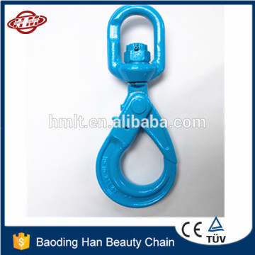 g80 swivel eye hoist hook with ss latch self
