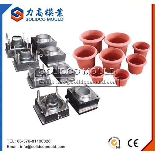 Factory customized plastic injection flower pot mould maker