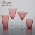 Pink Water Juice Wine Champagne Flute Colored Goblet