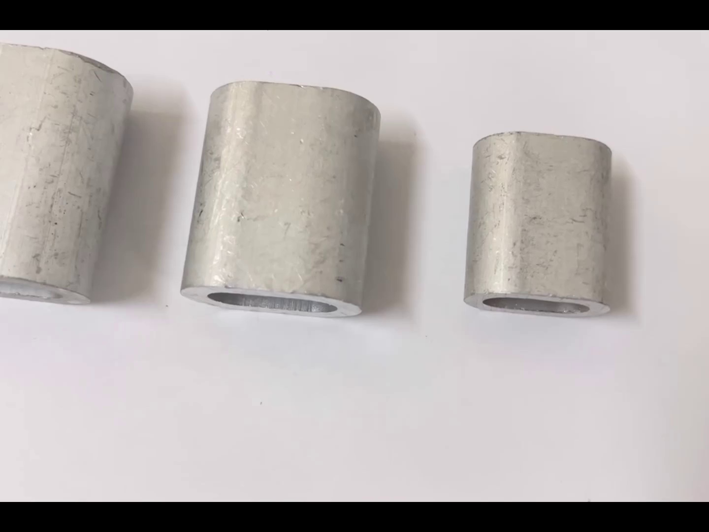 Wire Mesh Accessories: US Type Wire Rope Oval Aluminum Ferrule