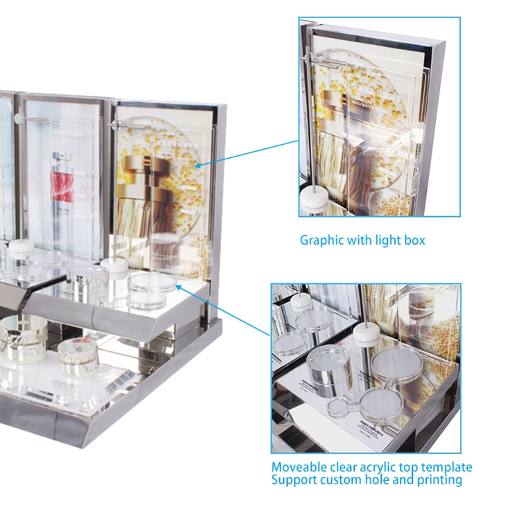 custom cosmetic display stand