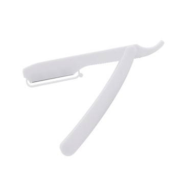 Stainless Steel Blade Barber Straight Razor with Folding Handle - Disposable