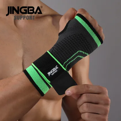 JINGBA SUPPORT 1PCS Nylon Sport Protective Gear Boxing hand wraps hand bandage support+Weightlifting Bandage Wristband Support
