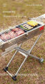 YX-L12 Portable Stainless Steel BBQ Grill: Modern Design and Pro-Grade Fireplace Essential - 3D Model Available