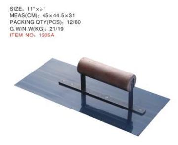 11 "x5" تجصيص مجرفة مقبض خشبي للبناء