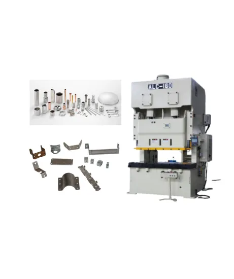 Two Point Open Power Press for Deep Drawing and Sheet Stamping Production Line with Feeder and Straightener