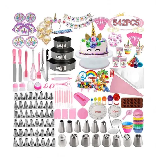Top Selling 542 PCS Cake Decorating Supplies Kit - Baking Accessories & Tools