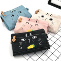 Custom cute rabbit style canvas pencil bag