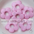 20MM Plastic Flower Bead with 1.5MM Hole for Hair Decoration with Different Colors